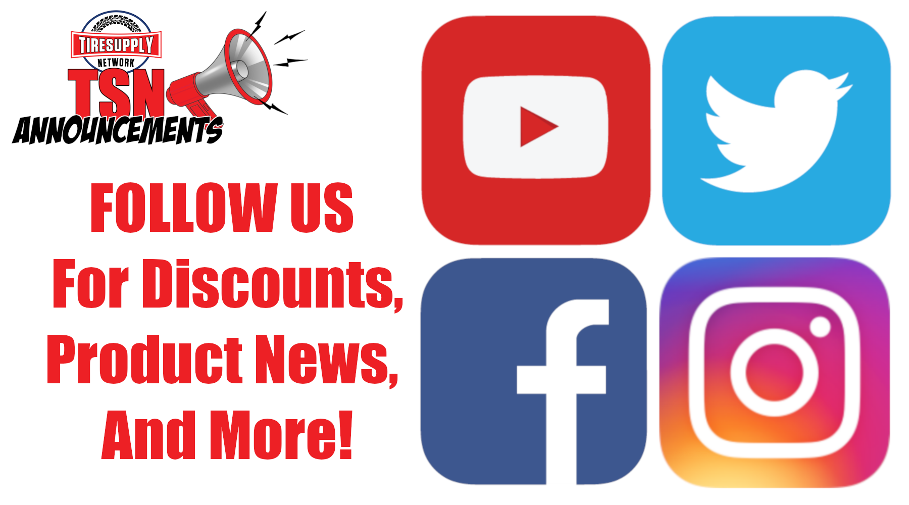 Announcements | Follow Us On Social Media!