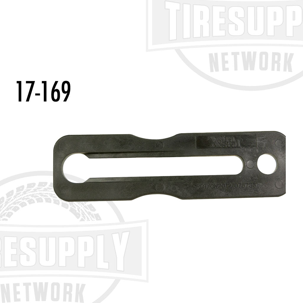 A black grommet removal tool with the identification number 17-169 displayed on it.
