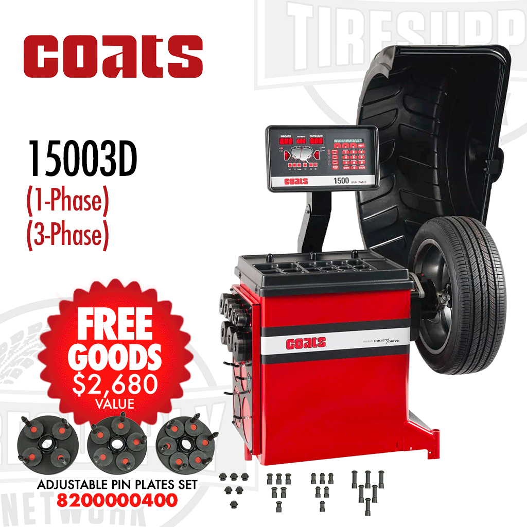 Coats 1500 | 3D Direct Drive Wheel Balancer - 1-Phase or 3-Phase