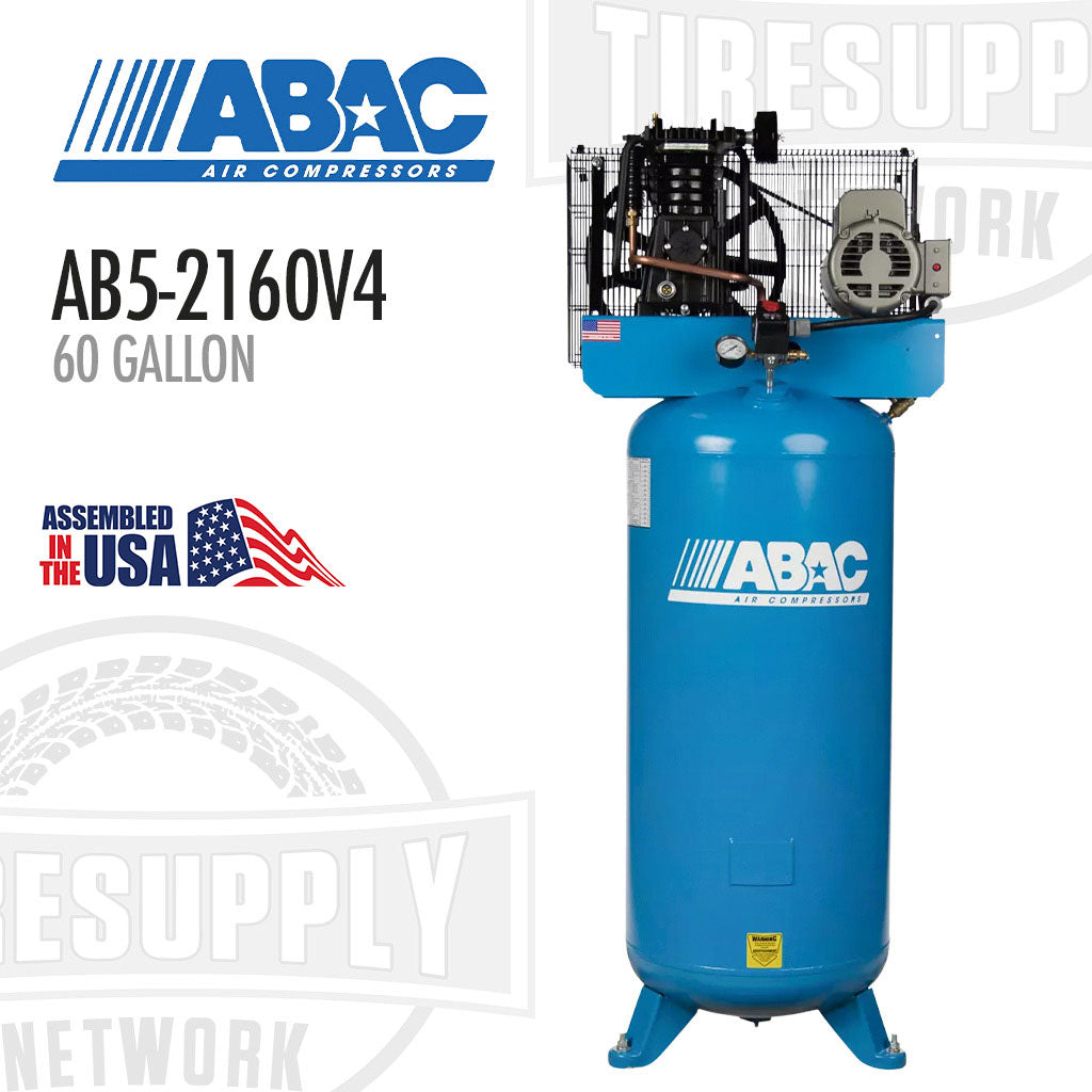 ABAC AB5-2160V4 | Two-Stage 5HP, 60 Gallon Air Compressor - Vertical