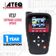 ATEQ VT37 TPMS Tool with a graphic indicating a 1-year subscription period.