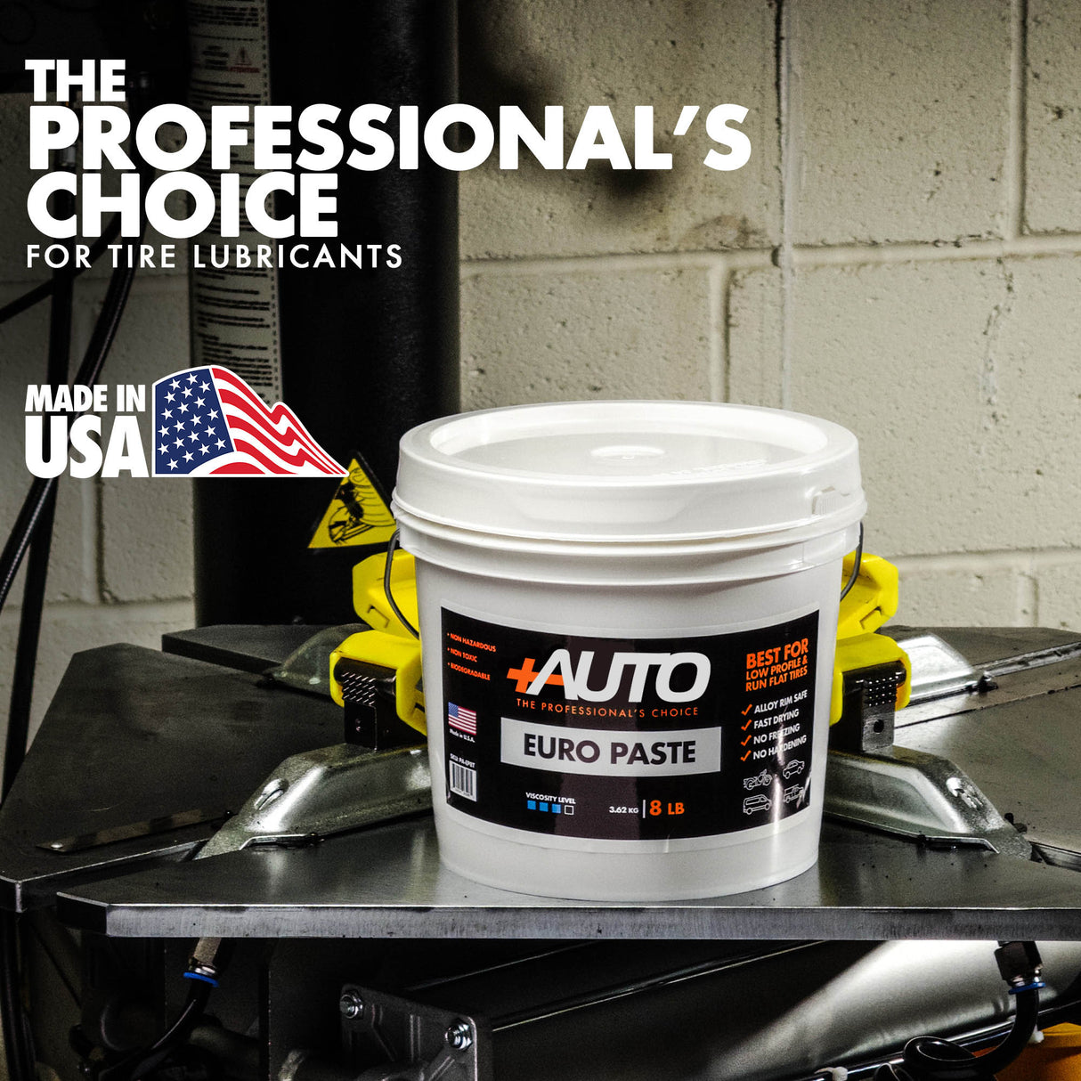 +AUTO | Euro Paste - Universal Tire Mounting Lube - 8lb Tall Bucket (PA-EP8T)