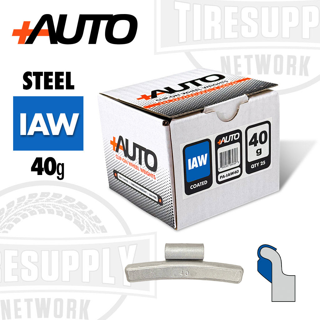 +AUTO | IAW-Style Coated Steel Clip-On Wheel Weights - Choose Size or Bulk Set (PA-IAW*)