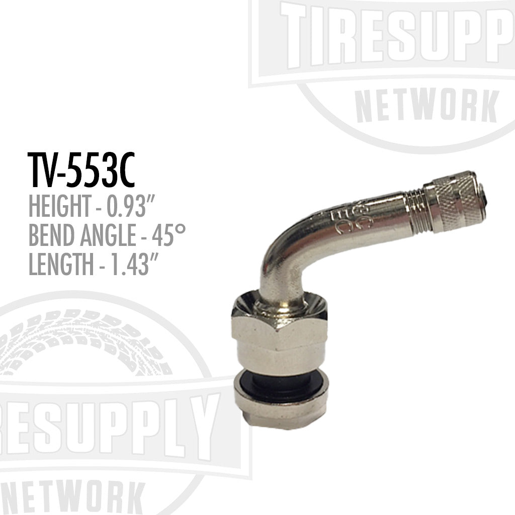 Alcoa O-Ring Seal Straight Metal Valve Stem 9.7mm Hole - Choose Style (TV-553)