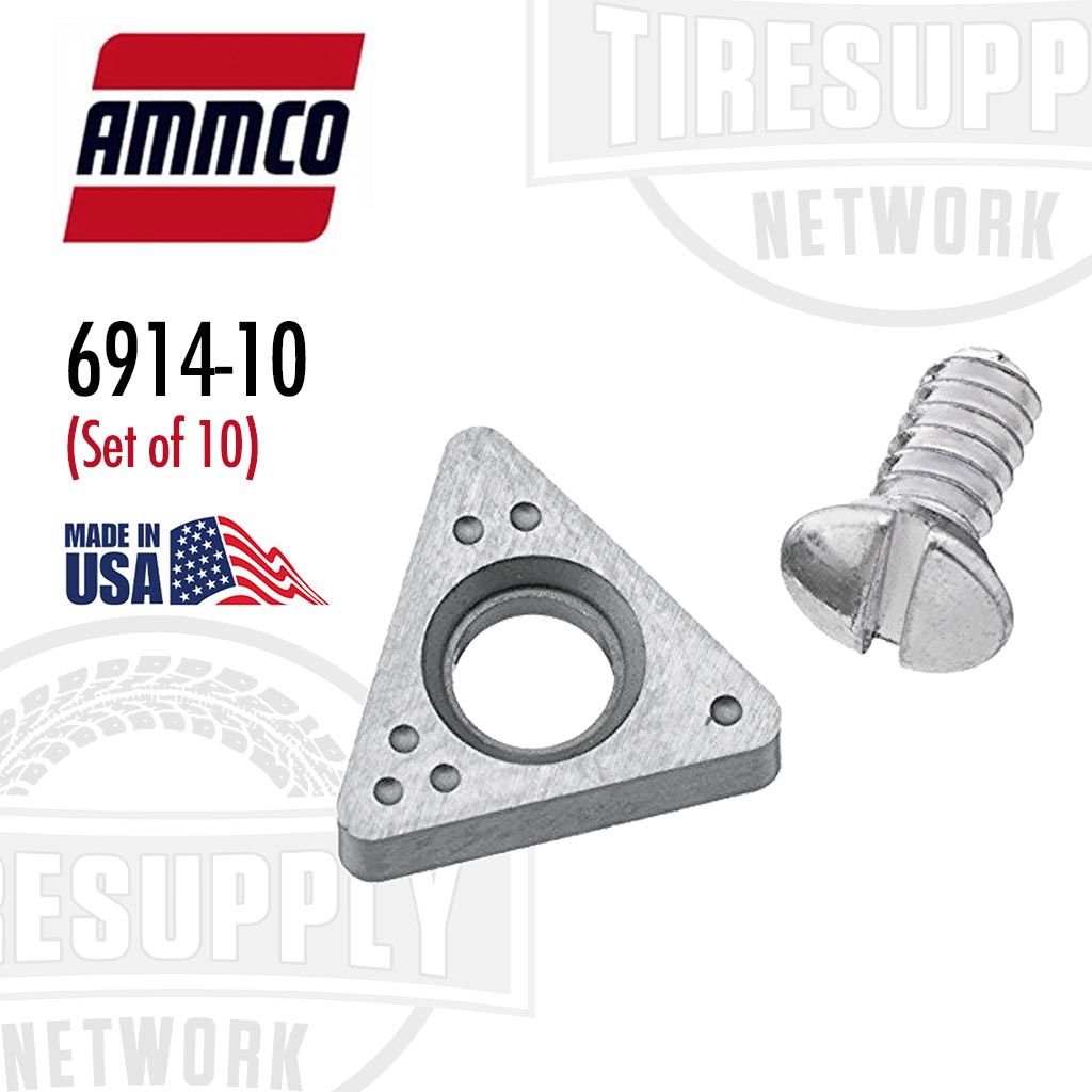 AMMCO | Negative Rake Carbide Insert Brake Lathe Bits 10-Pack (6914-10A)