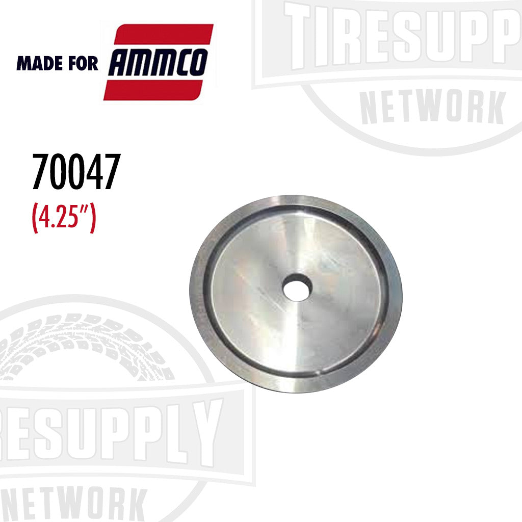 Ammco branded backing plate for a brake lathe, 4.25 inches in diameter, displayed on a white background with the Ammco logo and product number 70047.