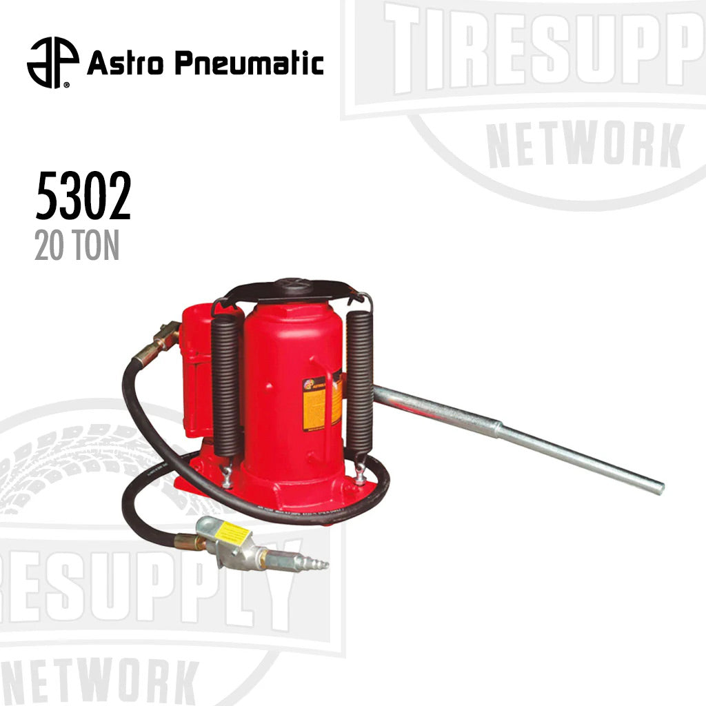 Astro Pneumatic | Air-Hydraulic Manual 20 Ton Bottle Jack (5302)
