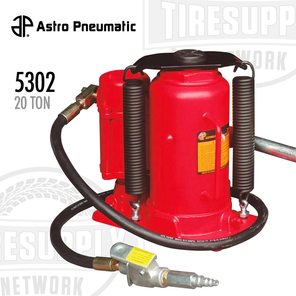 Astro Pneumatic | Air-Hydraulic Manual 20 Ton Bottle Jack (5302)