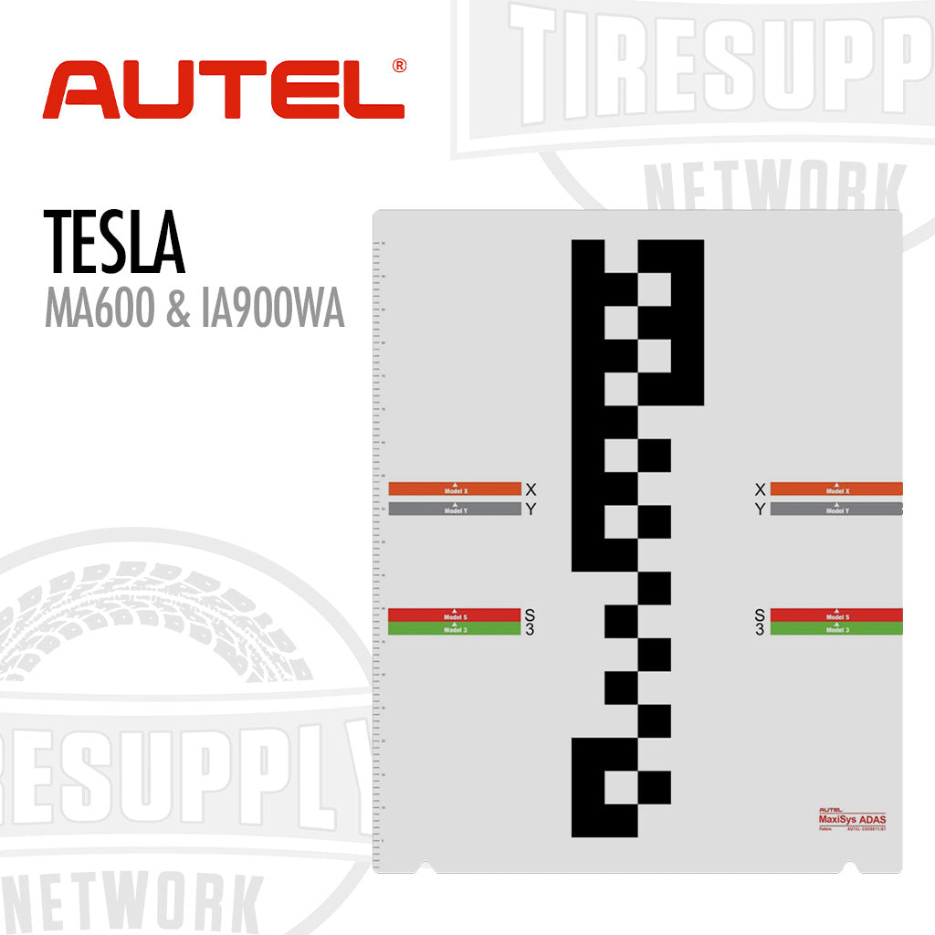 Autel Tesla MA600 & IA900WA product with checkered pattern on a white background