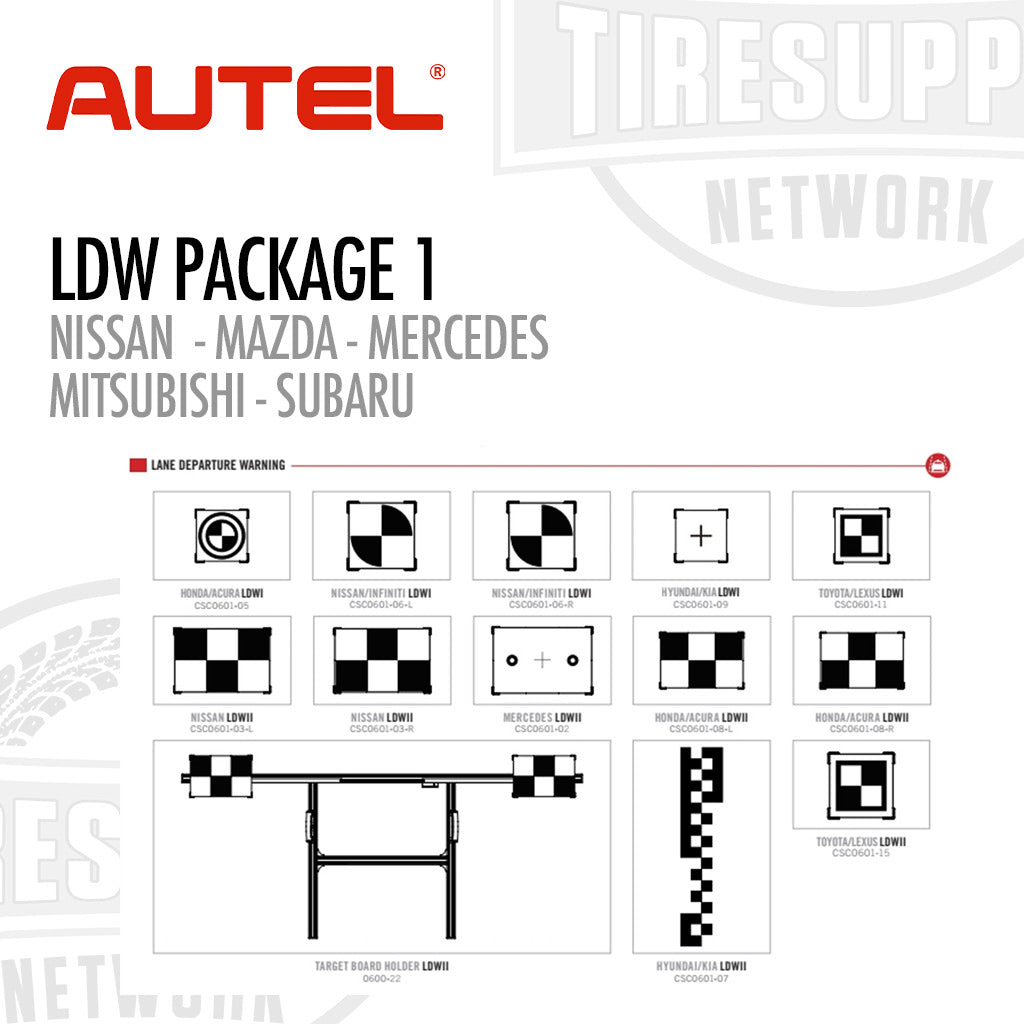 Autel | ADAS Lane Departure - Package 1 (LDWTARGET1)