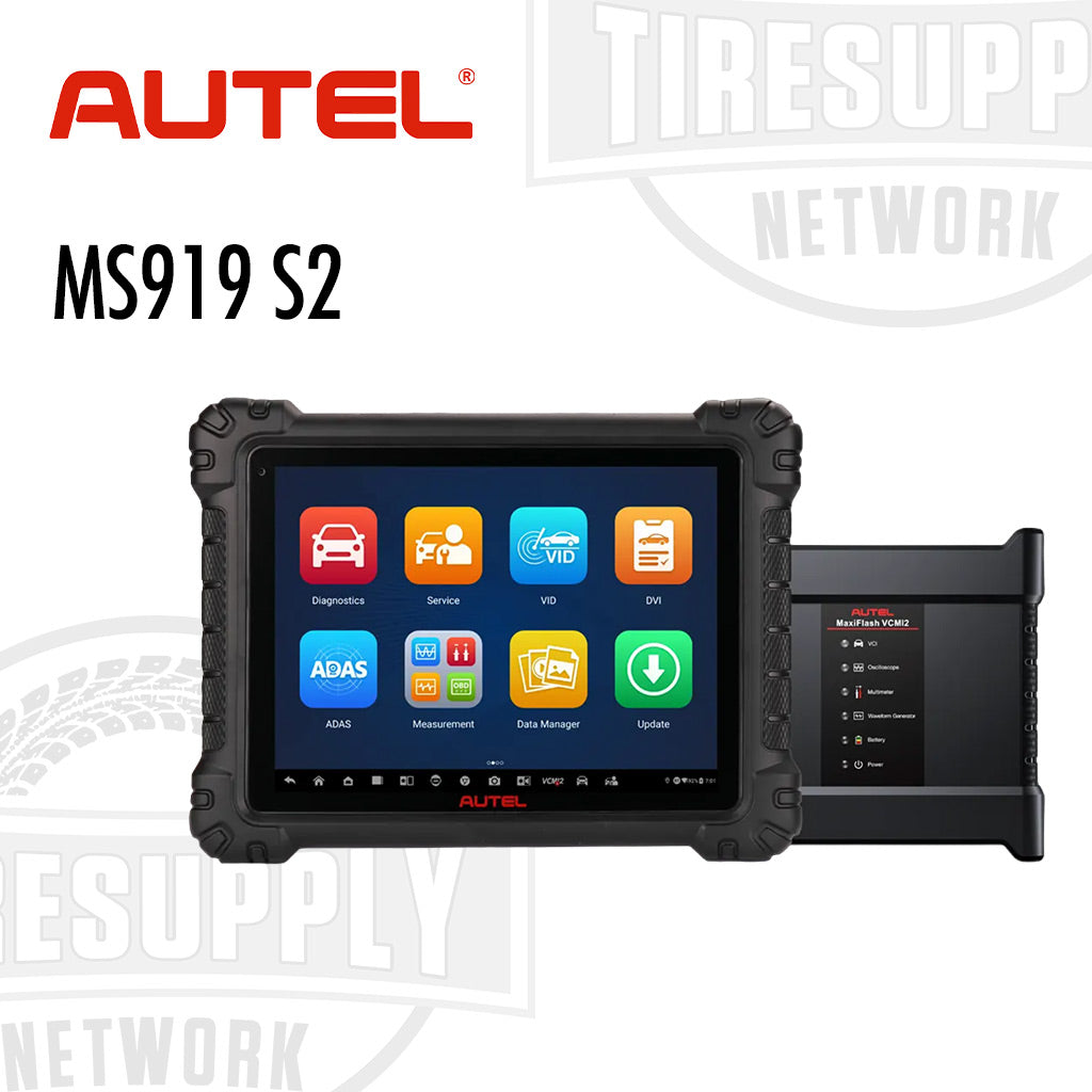 Autel diagnostic tool MS919 S2 with visible brand logos on a white background