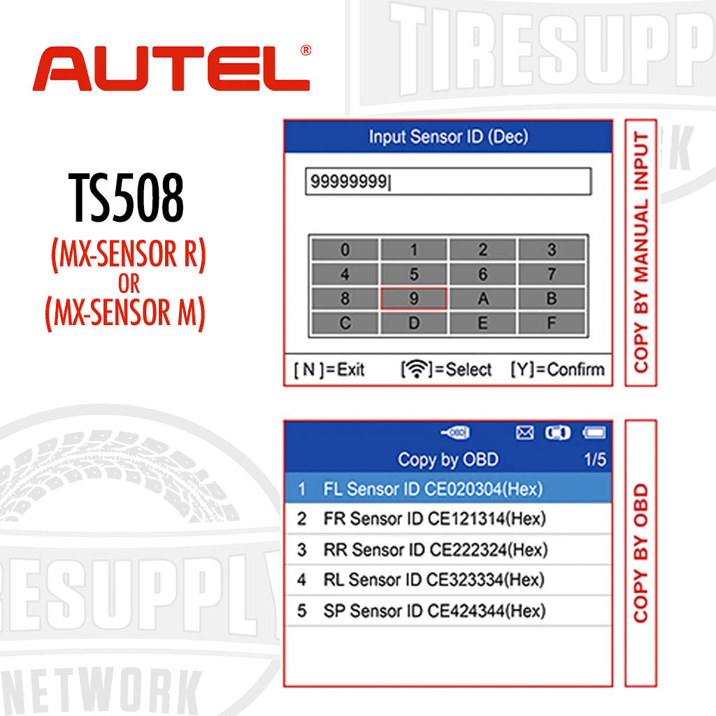 Autel | MaxiTPMS Service Tool & 20 MX 1-Sensors Press-In - Choose Rubber or Metal Stems (TS508)