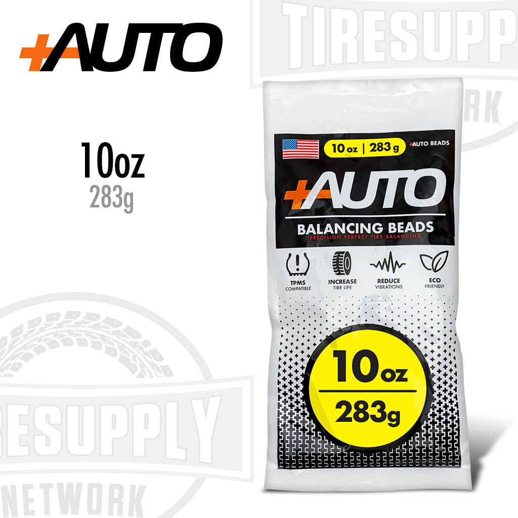+AUTO | 10 oz Tire Balancing Beads, Drop-In Bag with Valve Cap & Valve Core (PA-BB10)