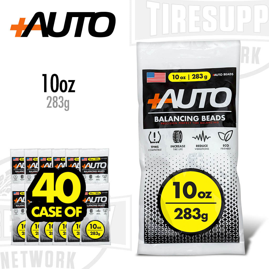 +AUTO | 10 oz Tire Balancing Beads, Drop-In Bag with Valve Cap & Valve Core (PA-BB10)