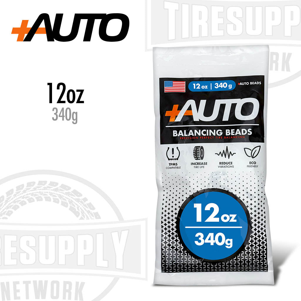 +AUTO | 12 oz Tire Balancing Beads, Drop-In Bag with Valve Cap & Valve Core (PA-BB12)