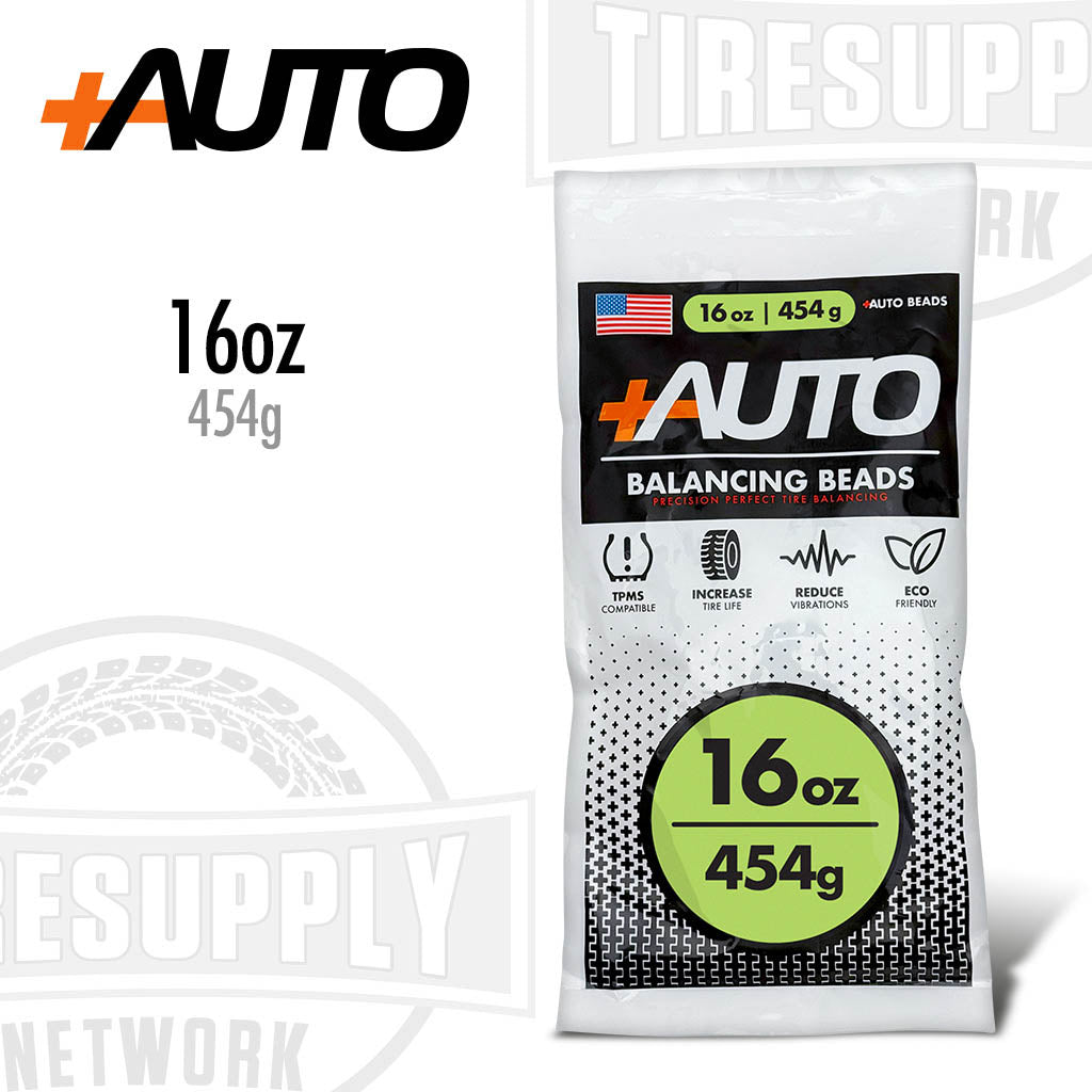 +AUTO | 16 oz Tire Balancing Beads, Drop-In Bag with Valve Cap & Valve Core (PA-BB16)