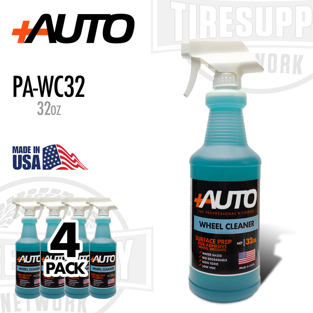 +AUTO PA-WC32 | Water-Based Wheel Cleaner for Adhesive Wheel Weights - 32 oz Bottle