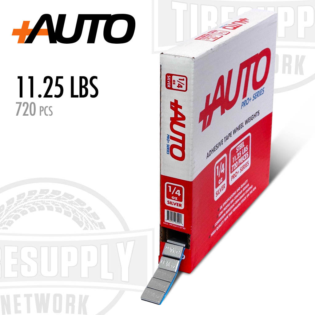 +AUTO pro+ series adhesive tape wheel weight roll.