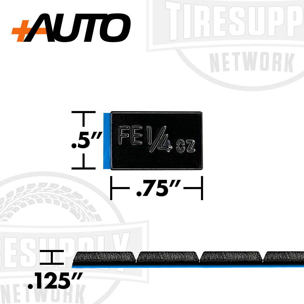 +AUTO FE 1/4oz adhesive tape wheel weights