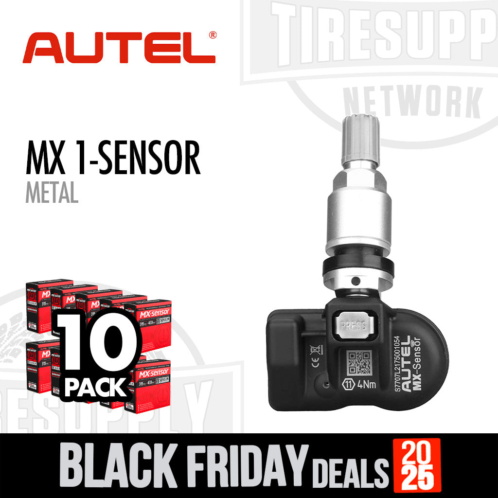 Autel | 10-Pack MX 1-Sensor Press-In TPMS - Metal (1-SensorM*) or Rubber (1-SensorR*)