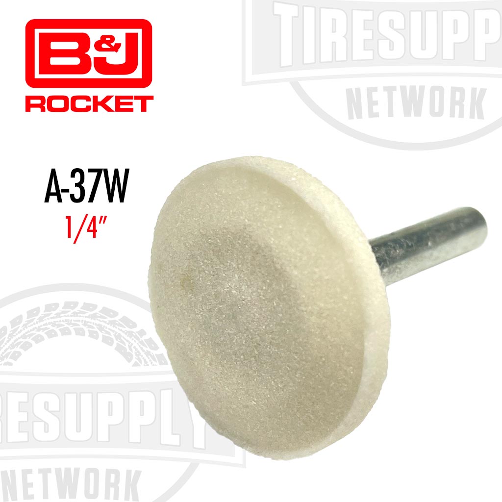 B&J Rocket | White Buffing Stone 1/4" (A-37W)