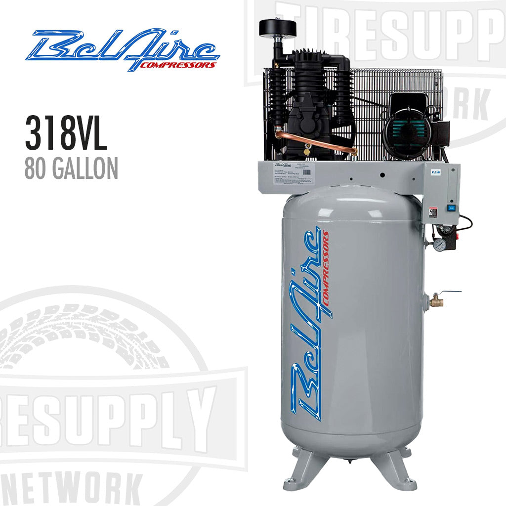 Bel-Aire Compressors 318VL 80-gallon electric air compressor, vertical.