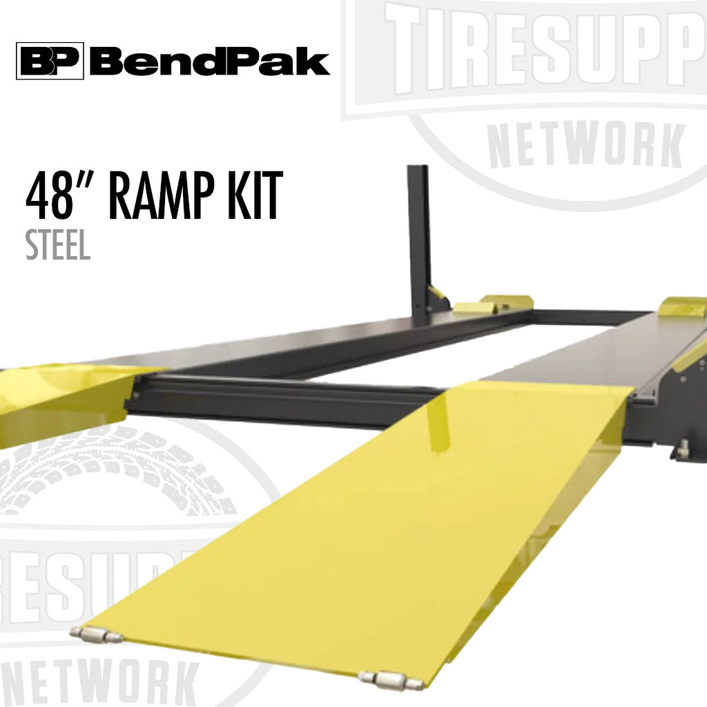 BendPak 48" Ramp Kit with yellow ramp on a white background