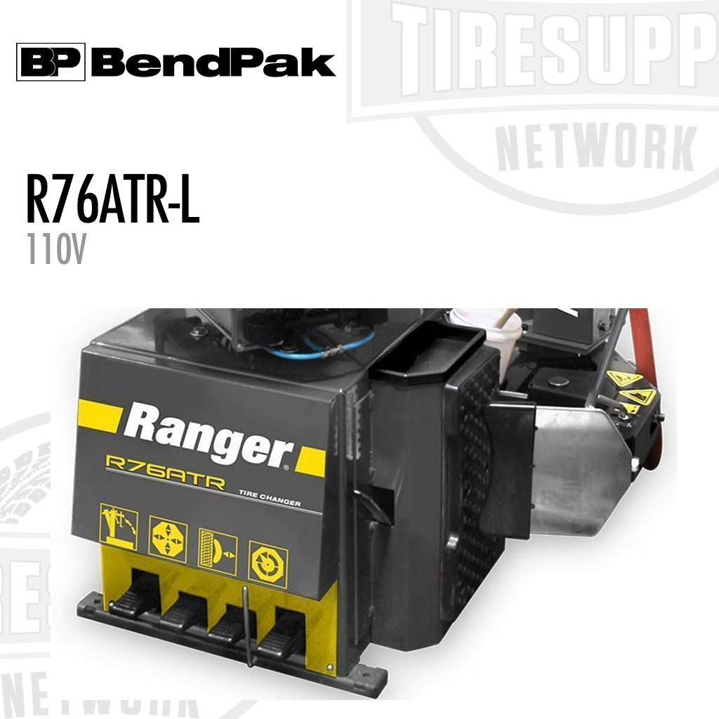 BendPak | Ranger R76ATR-L Tilt-Back Single Assist Right-Tower Tire Changer, 30″ Capacity, Low-Voltage (5140167)