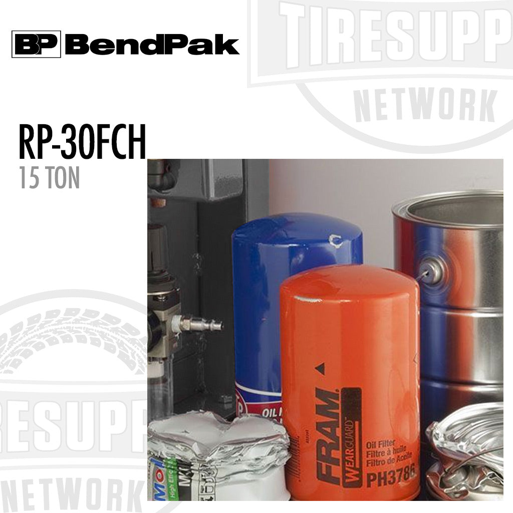 BendPak | Ranger 15 Ton Capacity - Electric/Hydraulic Oil Filter Crusher with Stand - RP-30FCH (5150008)