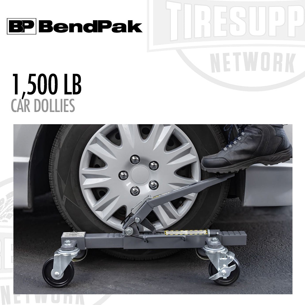 BendPak | Ranger RCD-1500MP GoCart Mechanical Vehicle Dollies, Set of 2, 1500-lb Capacity (5150079)