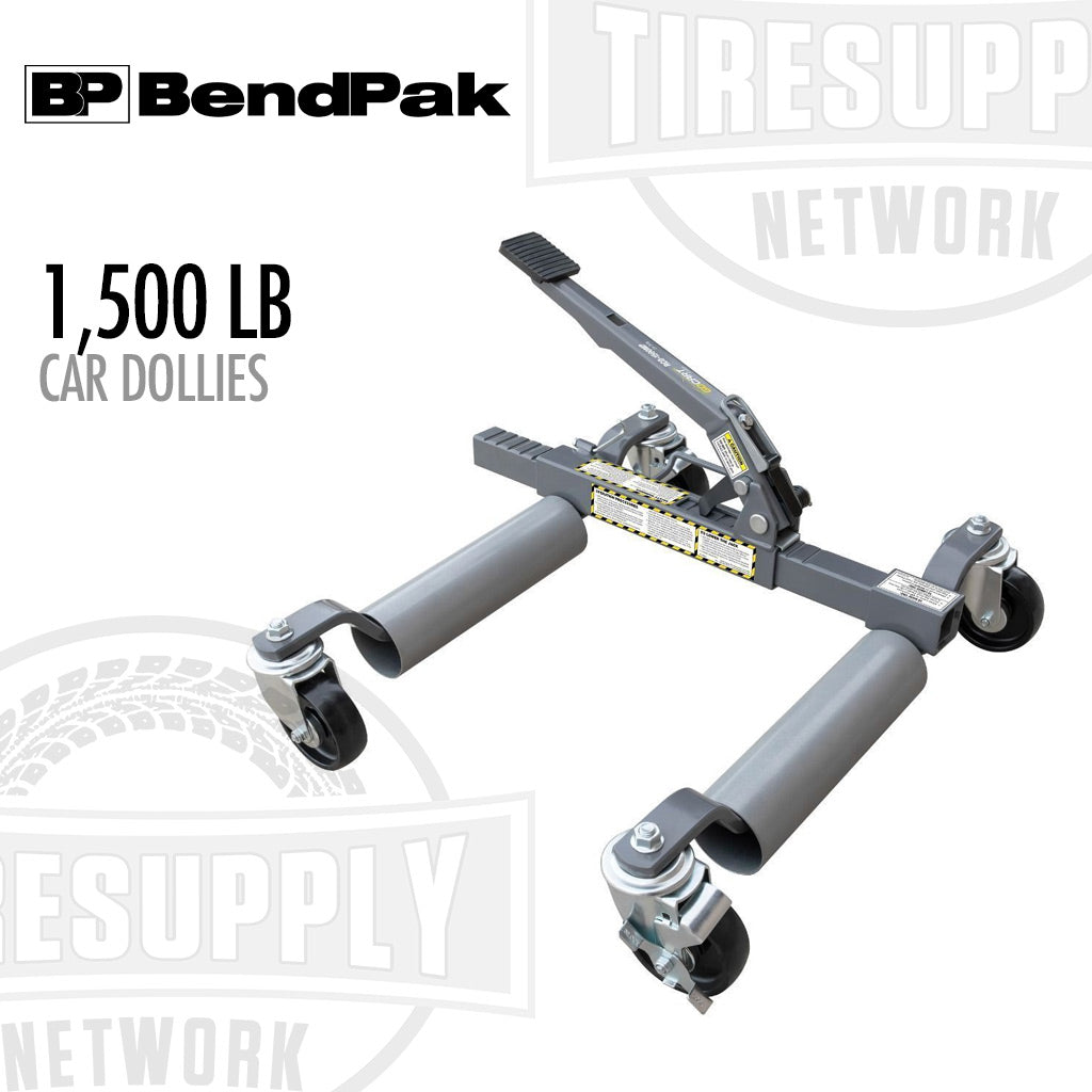 BendPak | Ranger RCD-1500MP GoCart Mechanical Vehicle Dollies, Set of 2, 1500-lb Capacity (5150079)