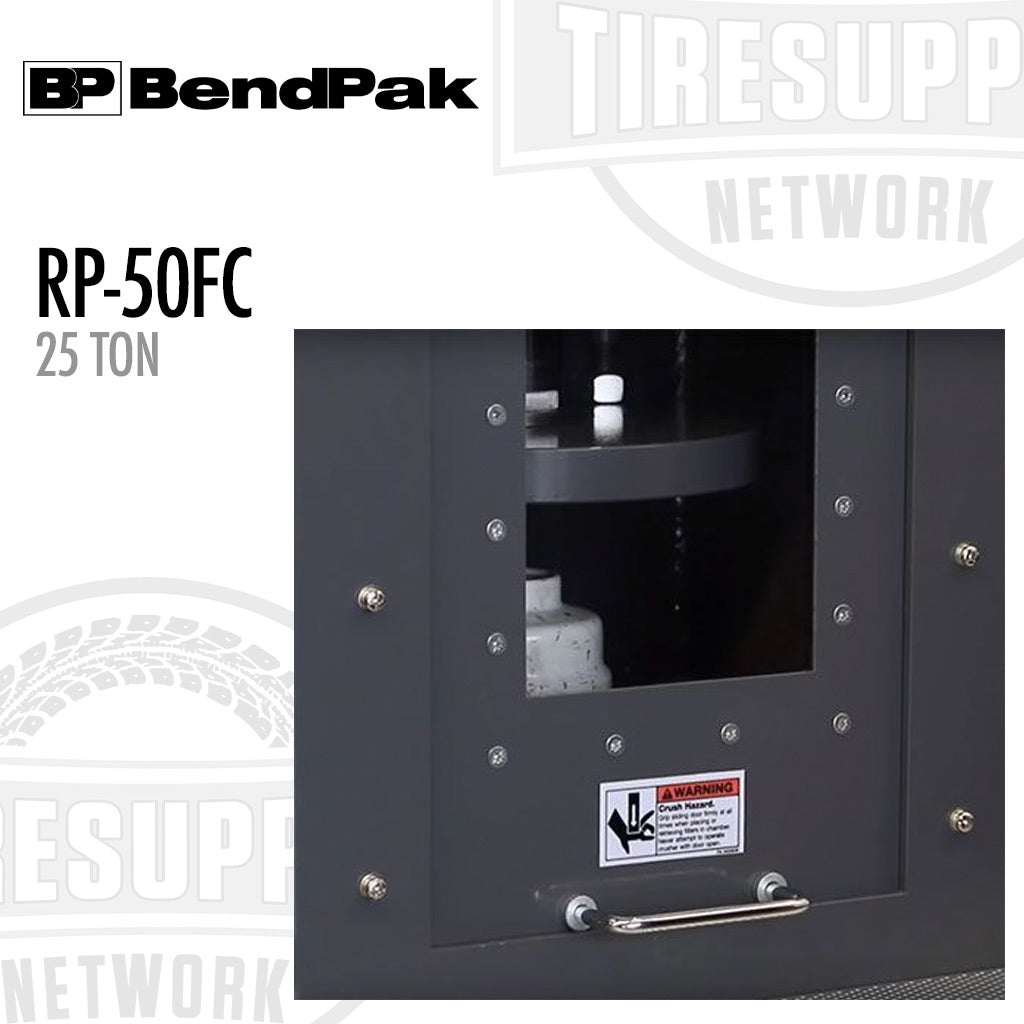 BendPak | Ranger 25 Ton Capacity Heavy Duty - Electric/Hydraulic Oil Filter Crusher with Stand - RP-50FC (5150401)