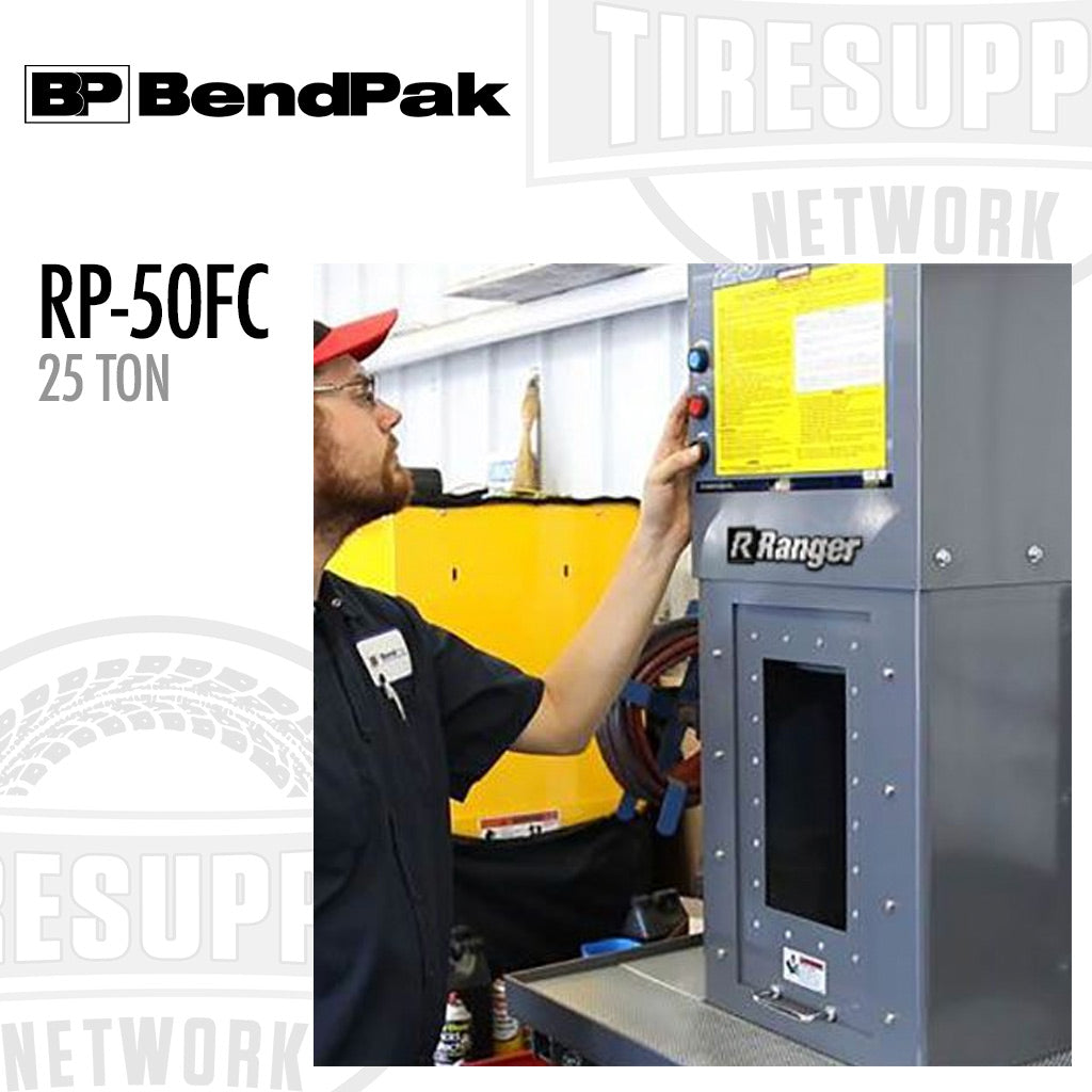 BendPak | Ranger 25 Ton Capacity Heavy Duty - Electric/Hydraulic Oil Filter Crusher with Stand - RP-50FC (5150401)