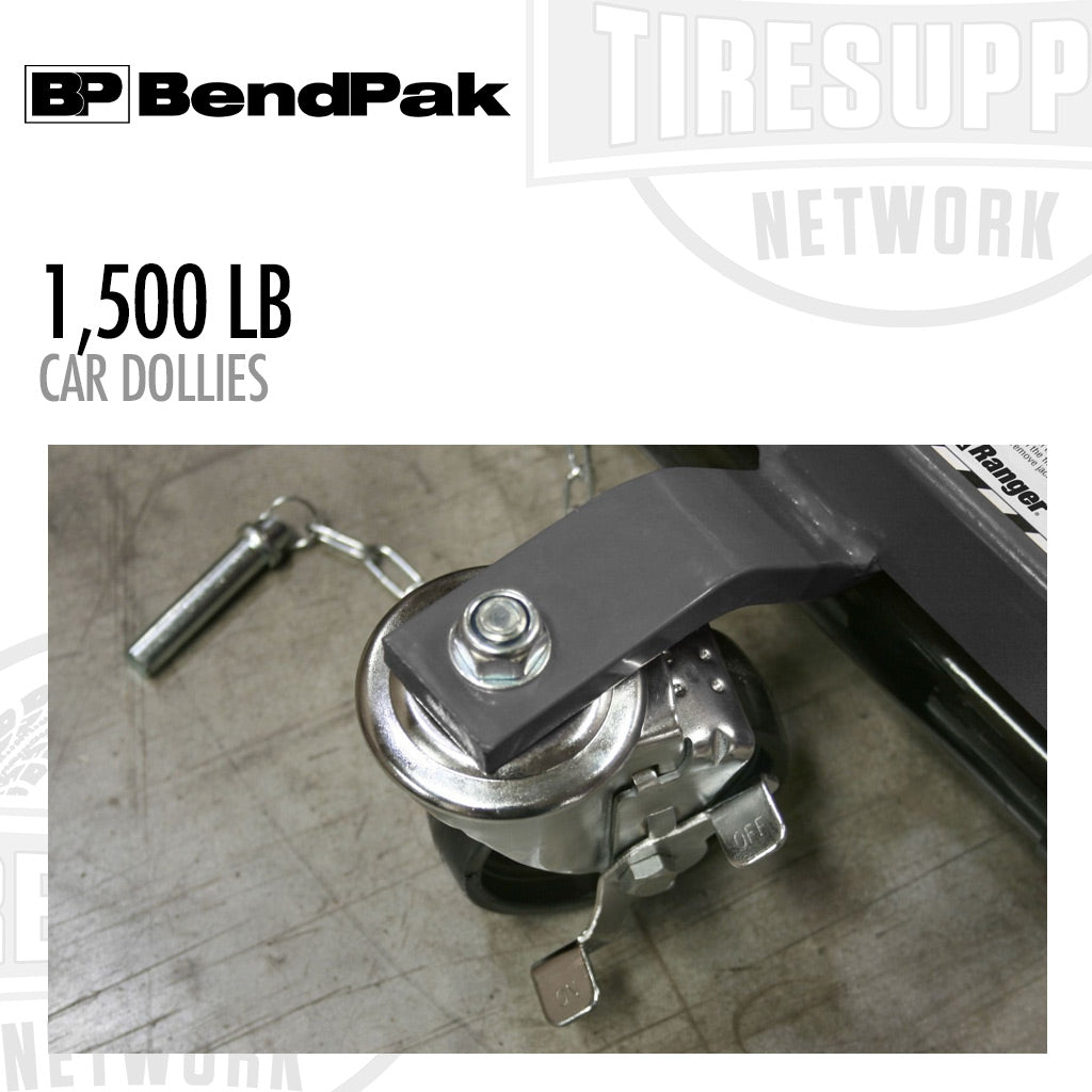 BendPak | Ranger RCD-1500 GoCart Car Dollies, Set of 2, 1500-lb Capacity (5150595)
