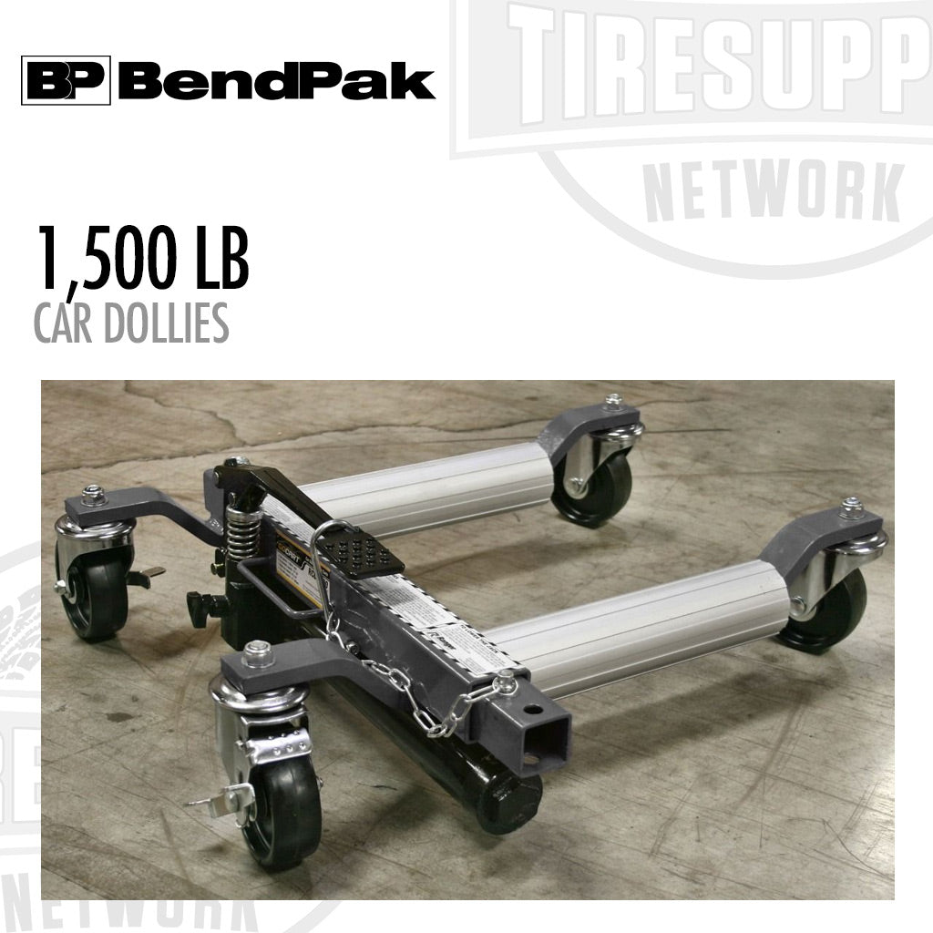 BendPak | Ranger RCD-1500 GoCart Car Dollies, Set of 2, 1500-lb Capacity (5150595)