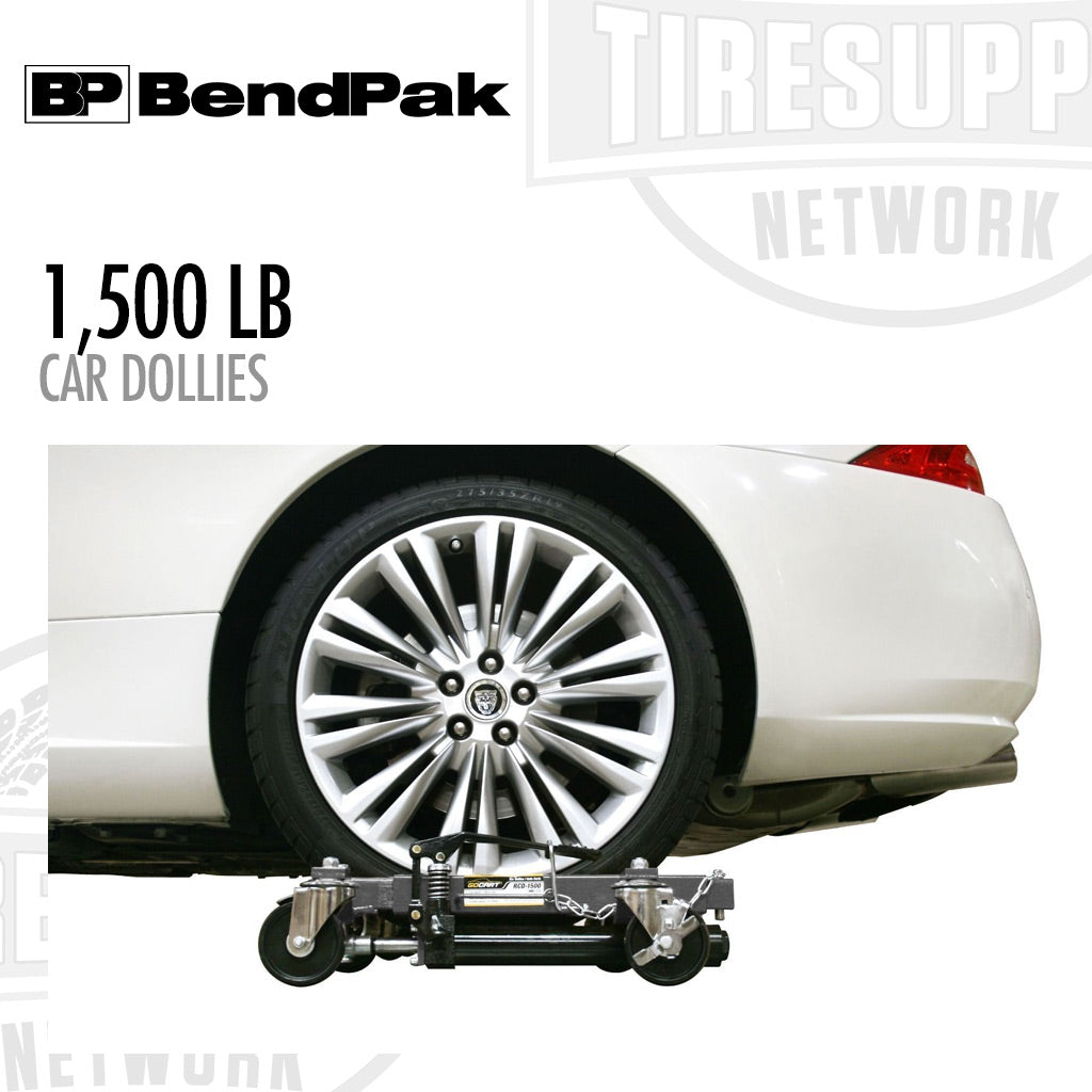BendPak | Ranger RCD-1500 GoCart Car Dollies, Set of 2, 1500-lb Capacity (5150595)