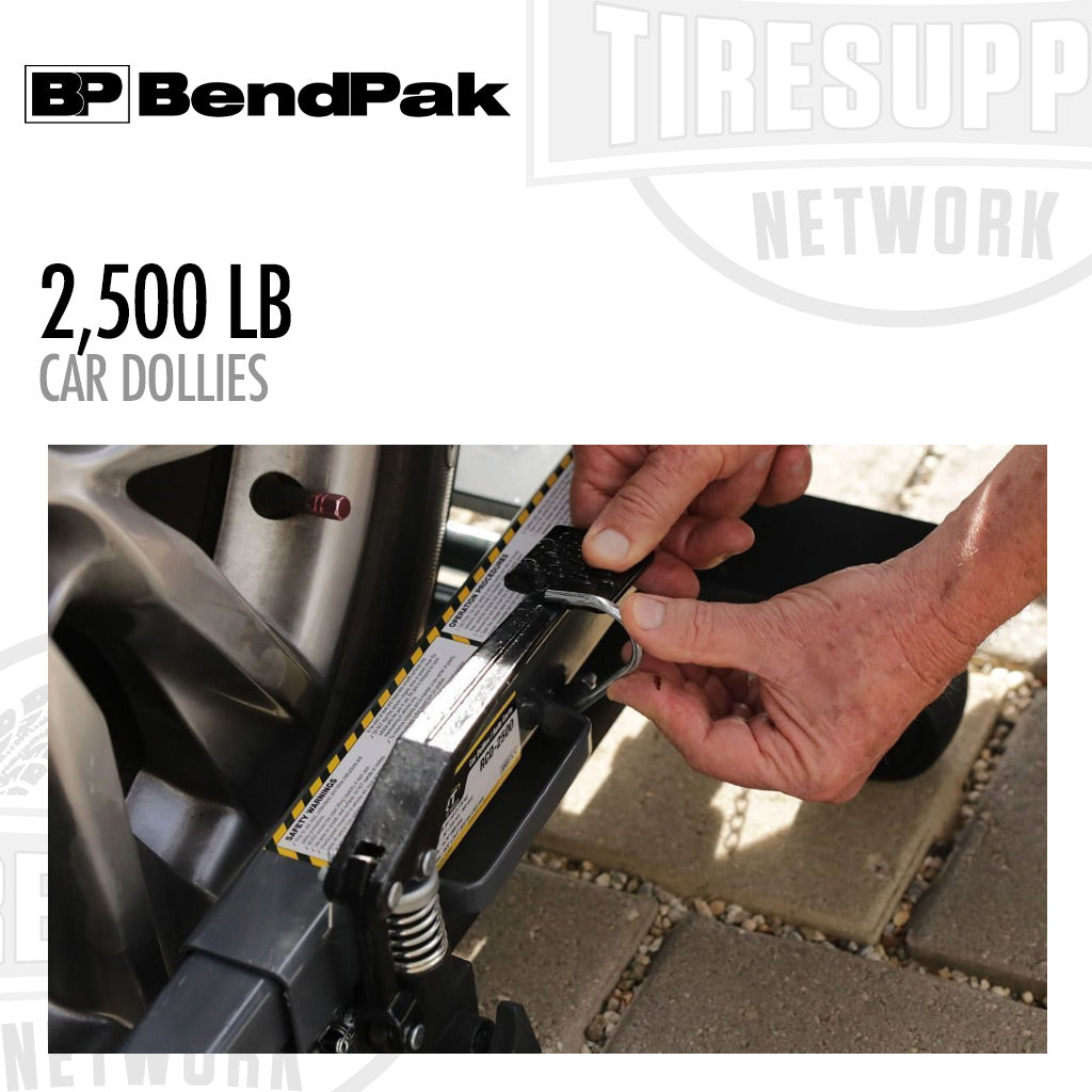 BendPak Ranger RCD-2500 | GoCart Mobile Wheel Jack Car Dollies, Set of 2, 2500-lb Capacity