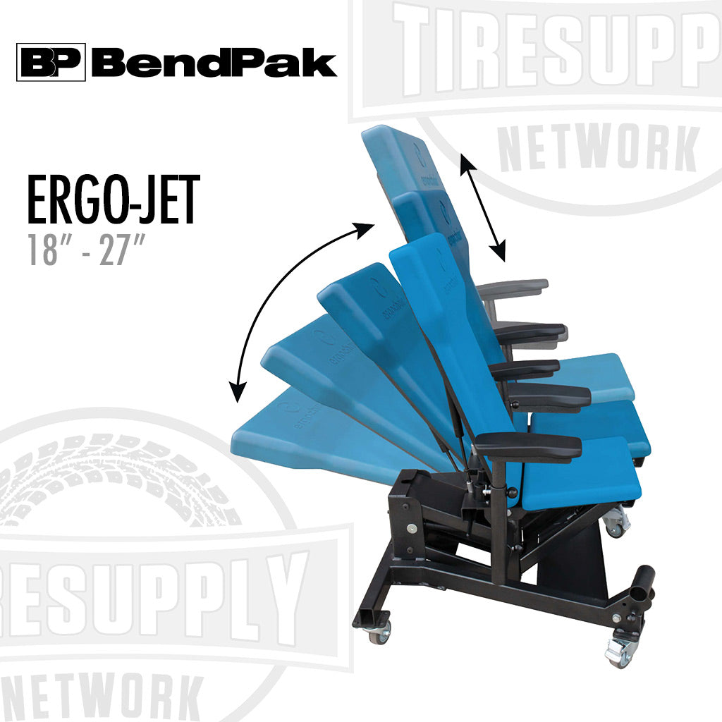 BendPak | Ergochair ERGO-JET Ergonomic Height-Adjustable Workstation Mechanic’s Chair (5160112)