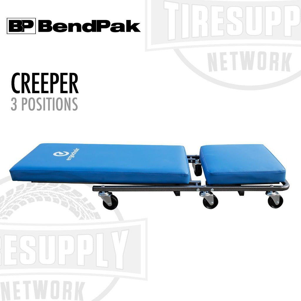 BendPak | Ergochair ERGO-GLIDE Ergonomic Height-Adjustable Rolling Mechanic’s Creeper Seat (5160120)