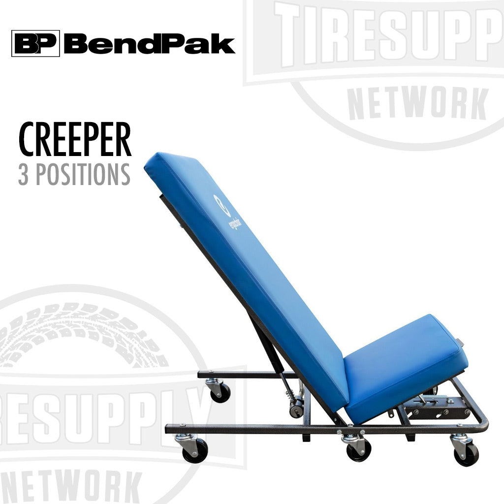 BendPak | Ergochair ERGO-GLIDE Ergonomic Height-Adjustable Rolling Mechanic’s Creeper Seat (5160120)