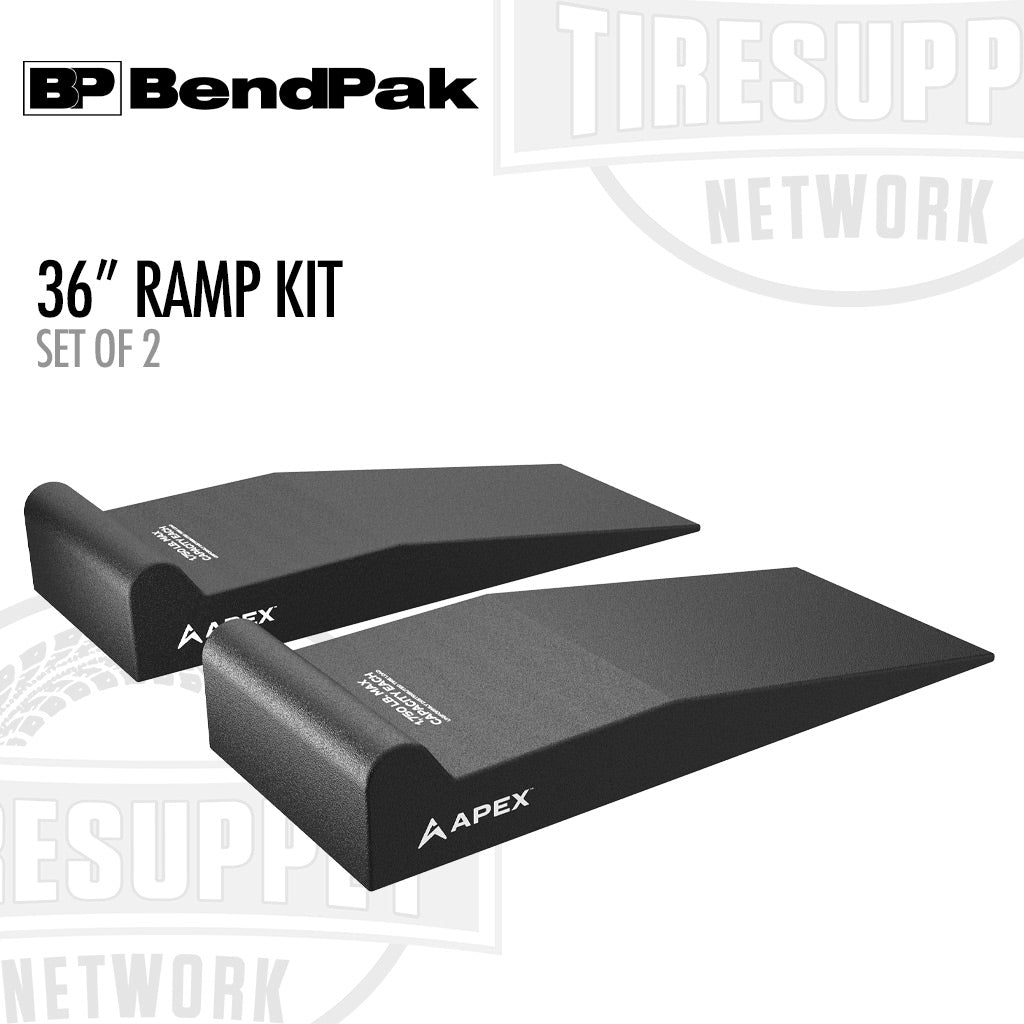 BendPak 5174139 | APEX AR-340-95-GR | 36" Lightweight Foam Garage Ramp Kit - Set of 2