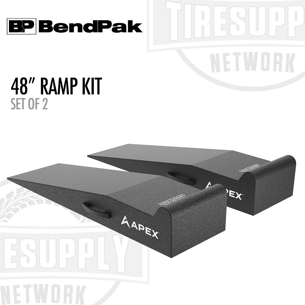 BendPak 5174146 | APEX AR-460-95-GR | 48" Lightweight Foam Garage Ramp Kit - Set of 2