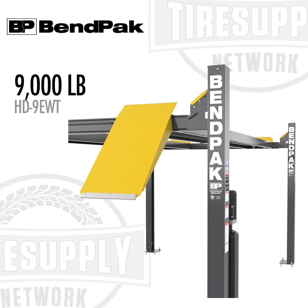 BendPak | 4-Post Lift 9,000-lb Capacity - Extra-Wide Truck & SUV - 82″ High Rise - HD-9EWT (5175607)