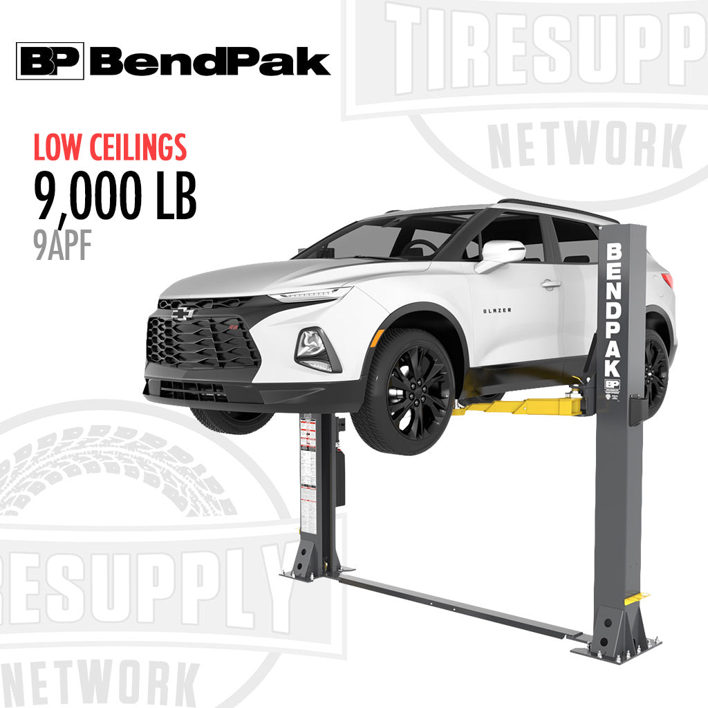 BendPak 9APF | 2-Post Lift 9,000 lb Capacity Open-Top - Low Ceilings