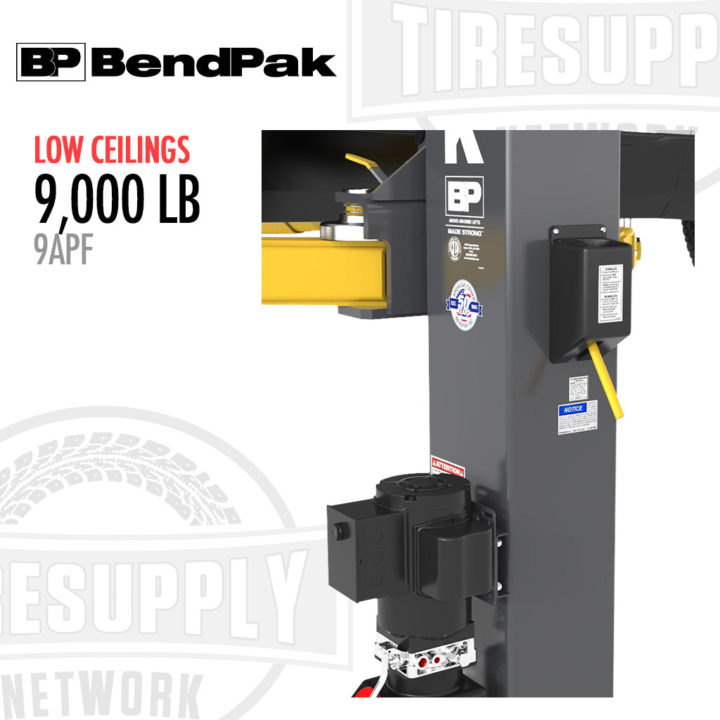 BendPak 9APF | 2-Post Lift 9,000 lb Capacity Open-Top - Low Ceilings