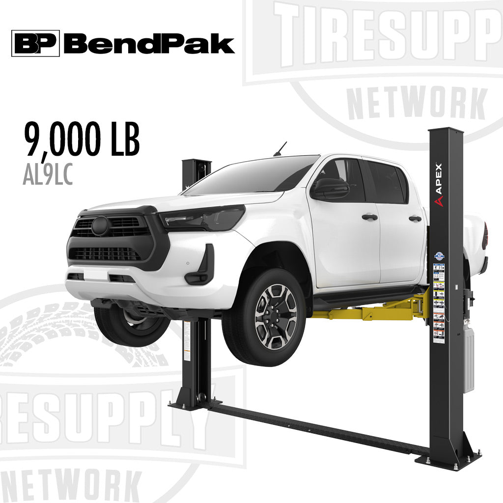 BendPak 5176250 | APEX AL9LC 2-Post Lift, 9,000-lb Capacity