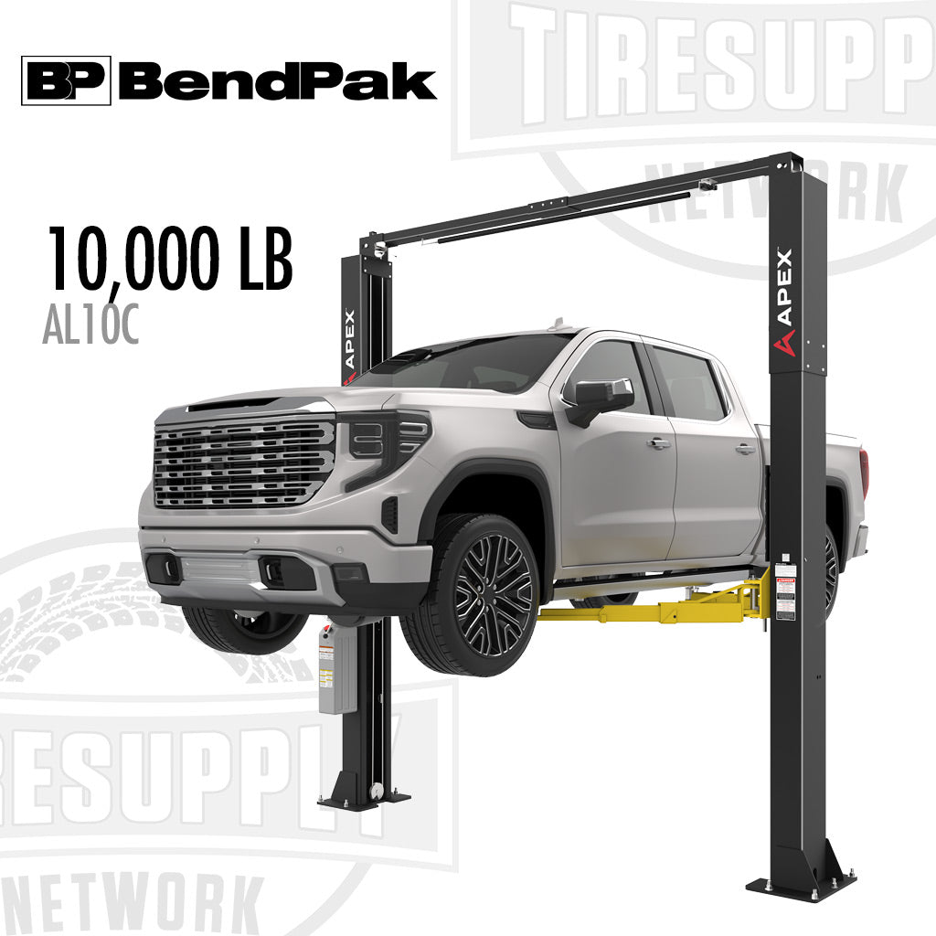 BendPak APEX AL10C | 2-Post Lift 10,000 lb Capacity - Clearfloor