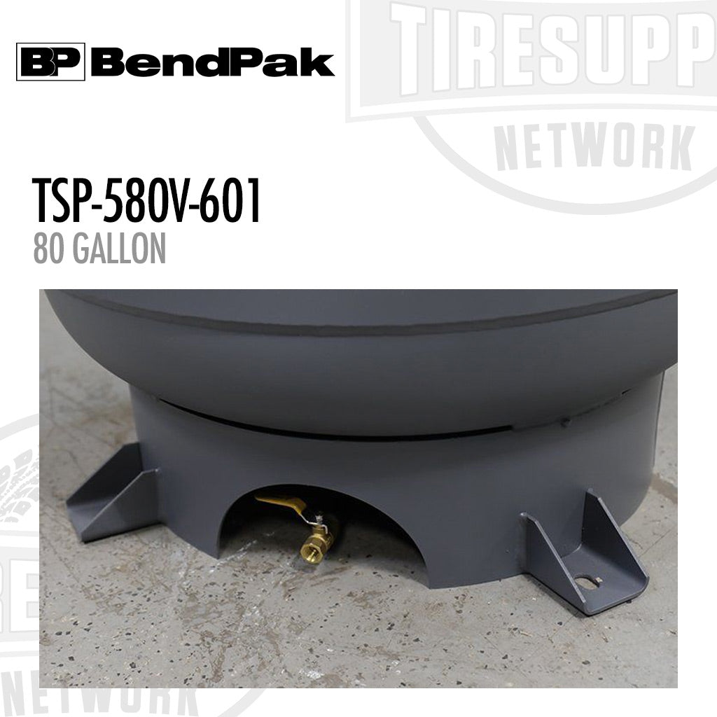 BendPak TSP-580V-601 | Patriot Series 80-Gallon Vertical Tank Air Compressor, 2-Stage, 5 hp