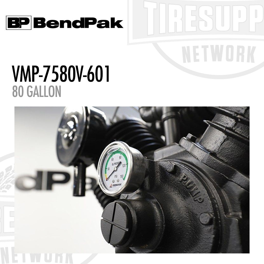 BendPak | VMP-7580V-601 Patriot Series 80-Gallon Vertical Tank Air Compressor, 1PH, 7.5 hp (5179112)
