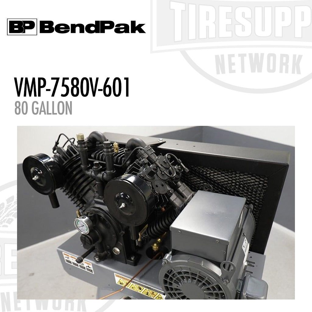 BendPak | VMP-7580V-601 Patriot Series 80-Gallon Vertical Tank Air Compressor, 1PH, 7.5 hp (5179112)
